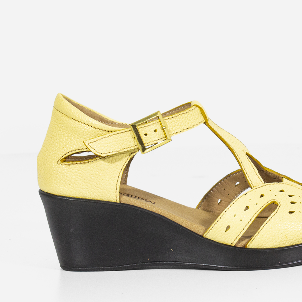 SANDALIAS MUJER MARIBU CUERO AMARILLO 750 - 4