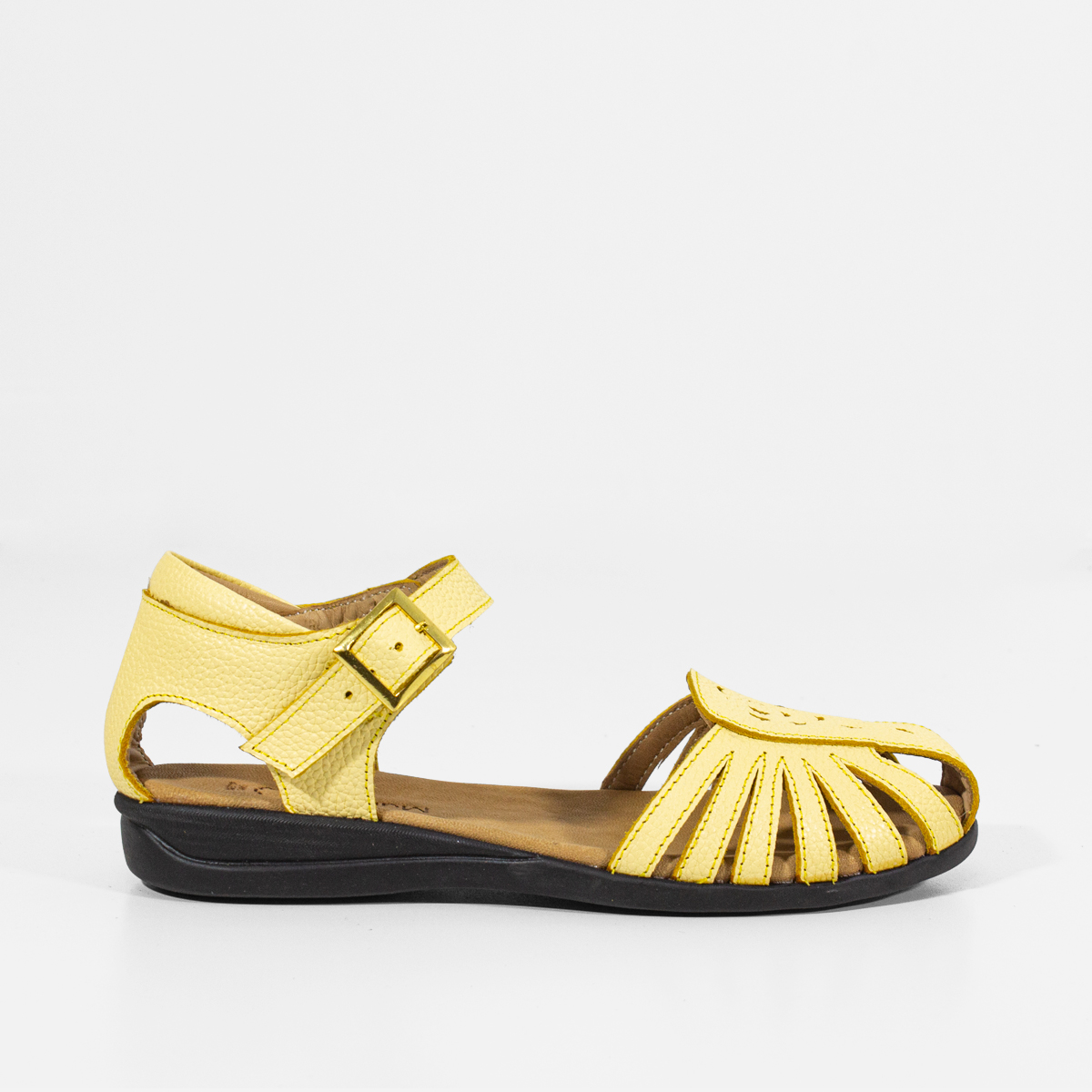 SANDALIAS MUJER MARIBU CUERO AMARILLO 765 - 1