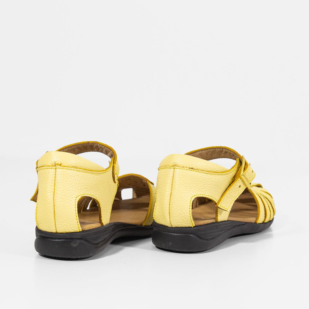 SANDALIAS MUJER MARIBU CUERO AMARILLO 765 - 3