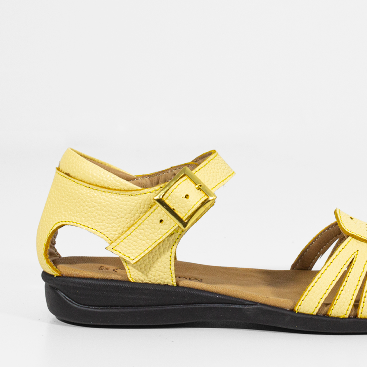 SANDALIAS MUJER MARIBU CUERO AMARILLO 765 - 4