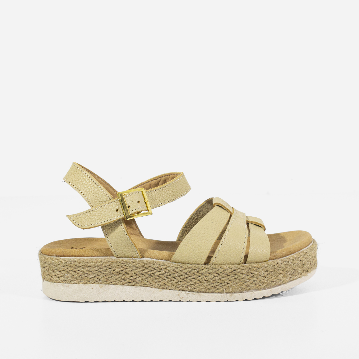 SANDALIAS MUJER MARIBU CUERO NATURAL 766 - 1
