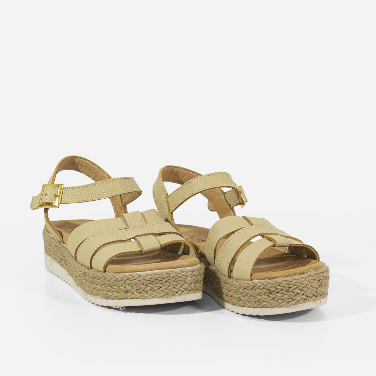 SANDALIAS MUJER MARIBU CUERO NATURAL 766 - 2