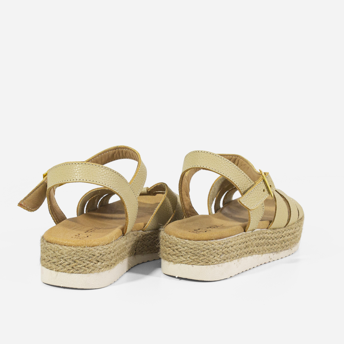 SANDALIAS MUJER MARIBU CUERO NATURAL 766 - 3