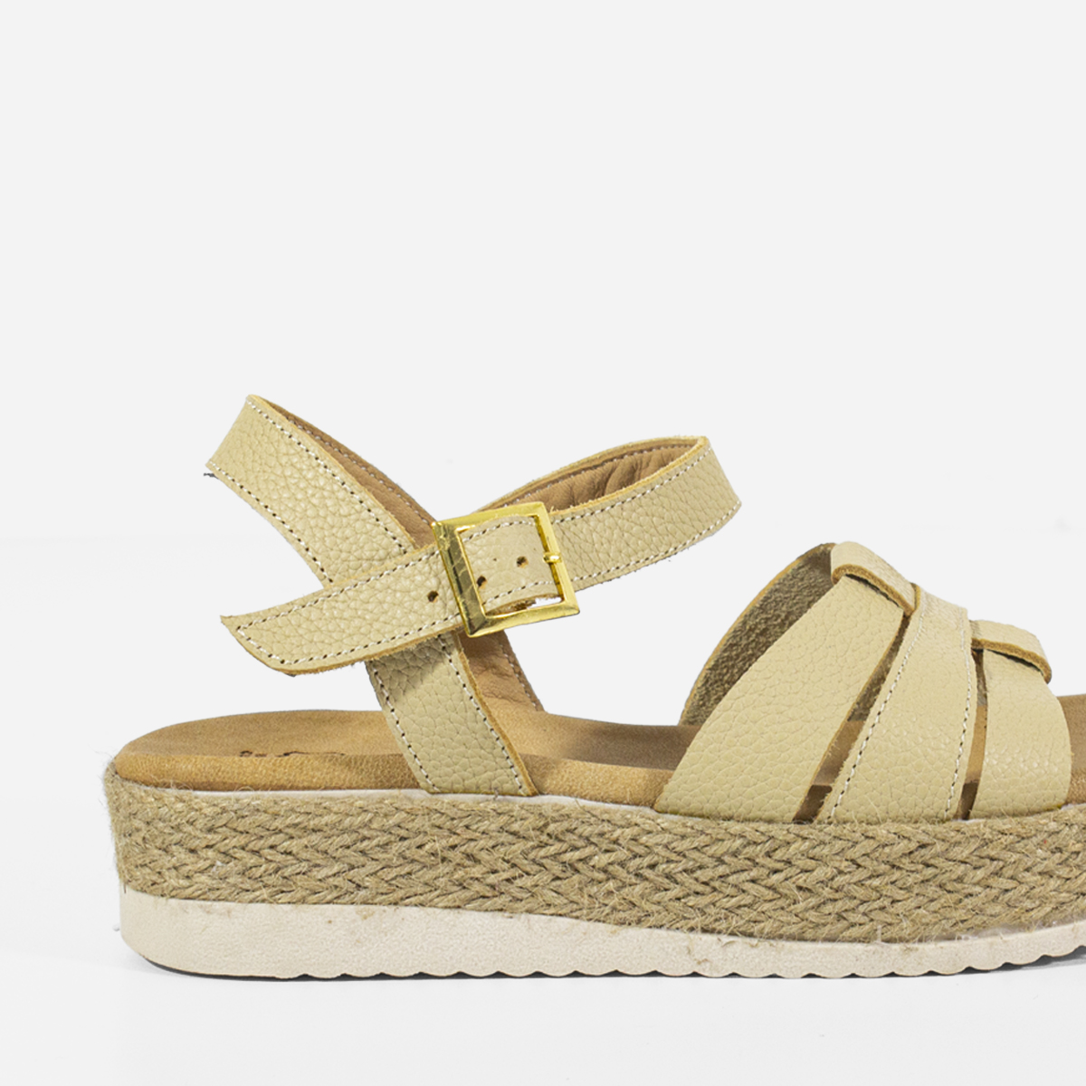 SANDALIAS MUJER MARIBU CUERO NATURAL 766 - 4