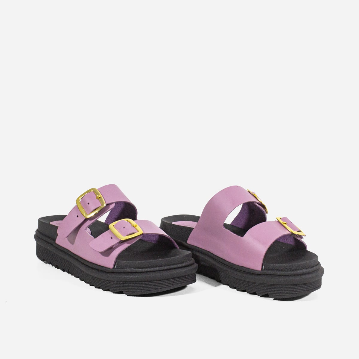 SANDALIAS MUJER MARIBU CUERO LILA 776P - 2