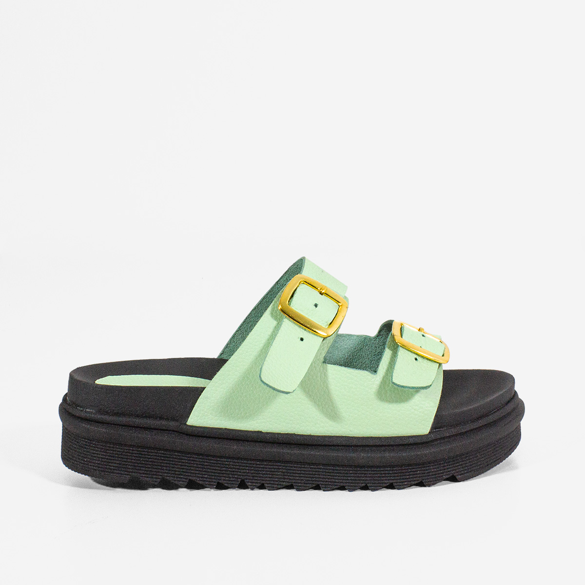 SANDALIAS MUJER MARIBU CUERO MENTA 776P - 1