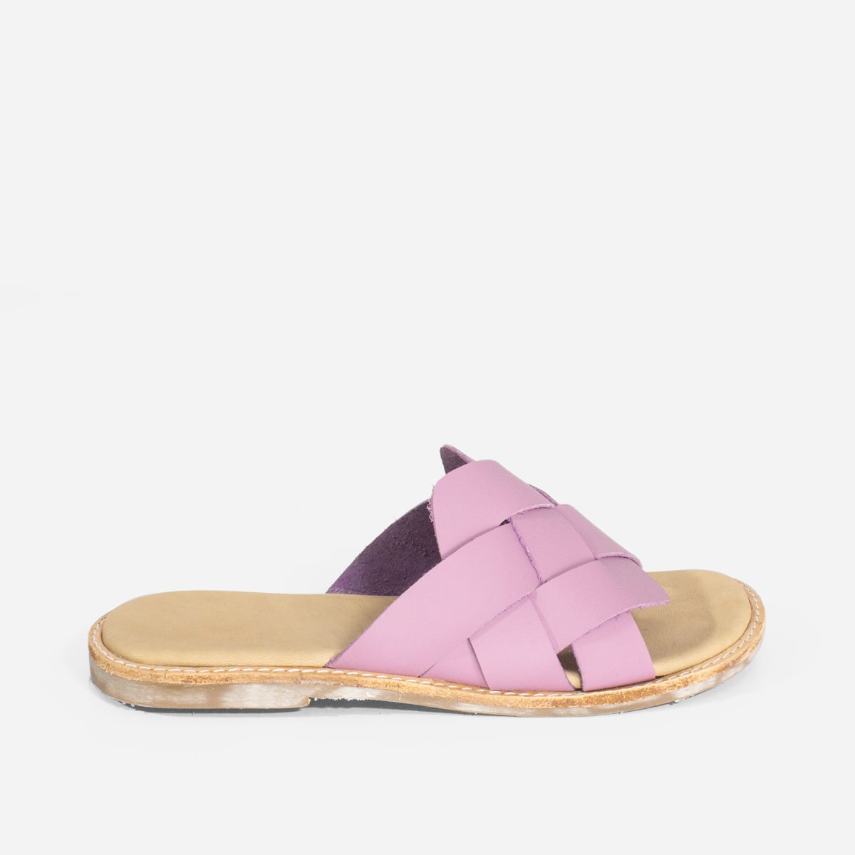 SANDALIAS MUJER MARIBU CUERO LILA 808 - 1