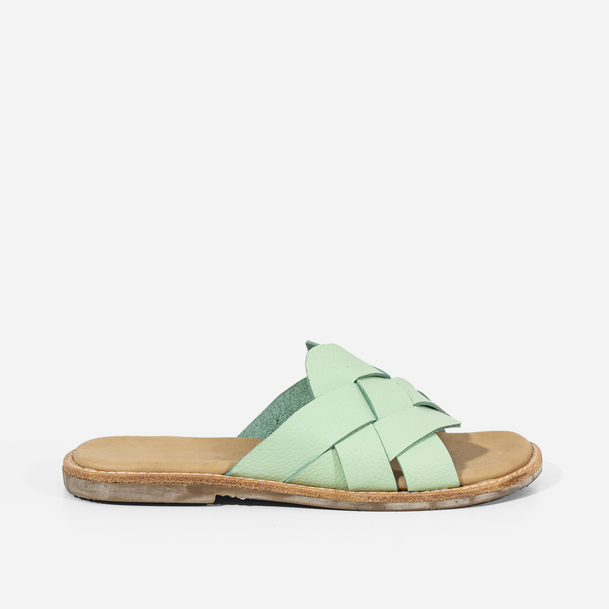 SANDALIAS MUJER MARIBU CUERO MENTA 808 - 1