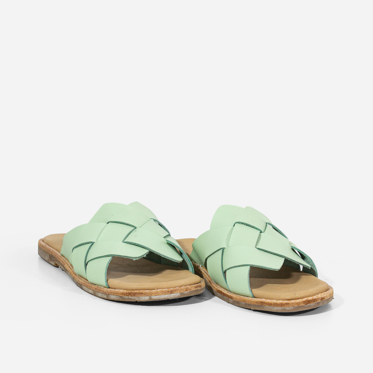 SANDALIAS MUJER MARIBU CUERO MENTA 808 - 2