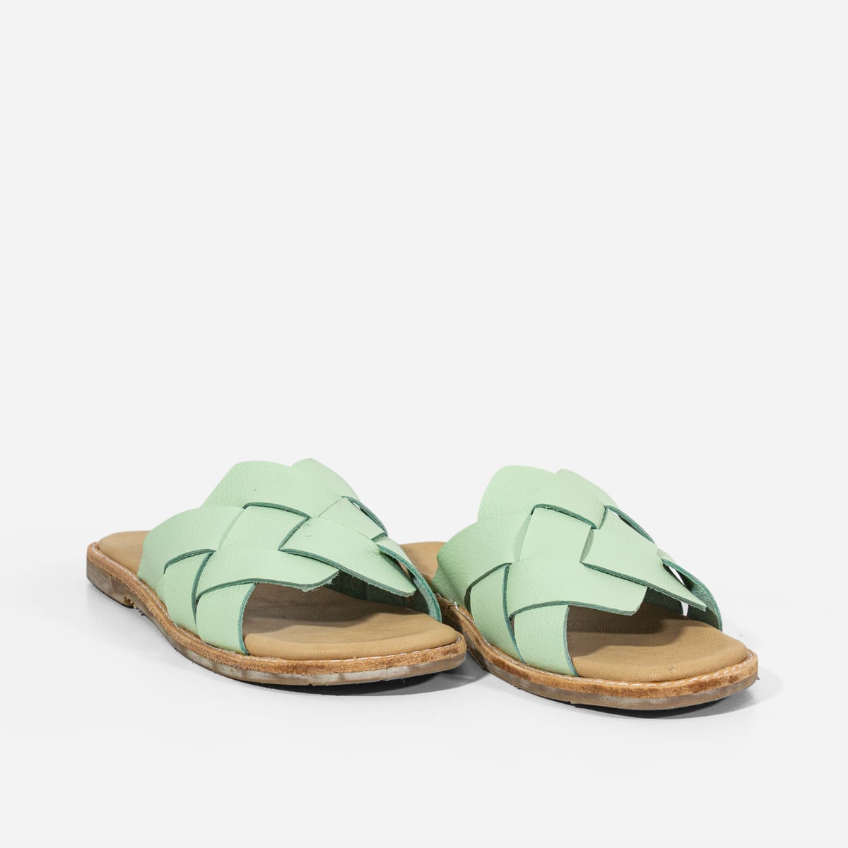 SANDALIAS MUJER MARIBU CUERO MENTA 808 - 2