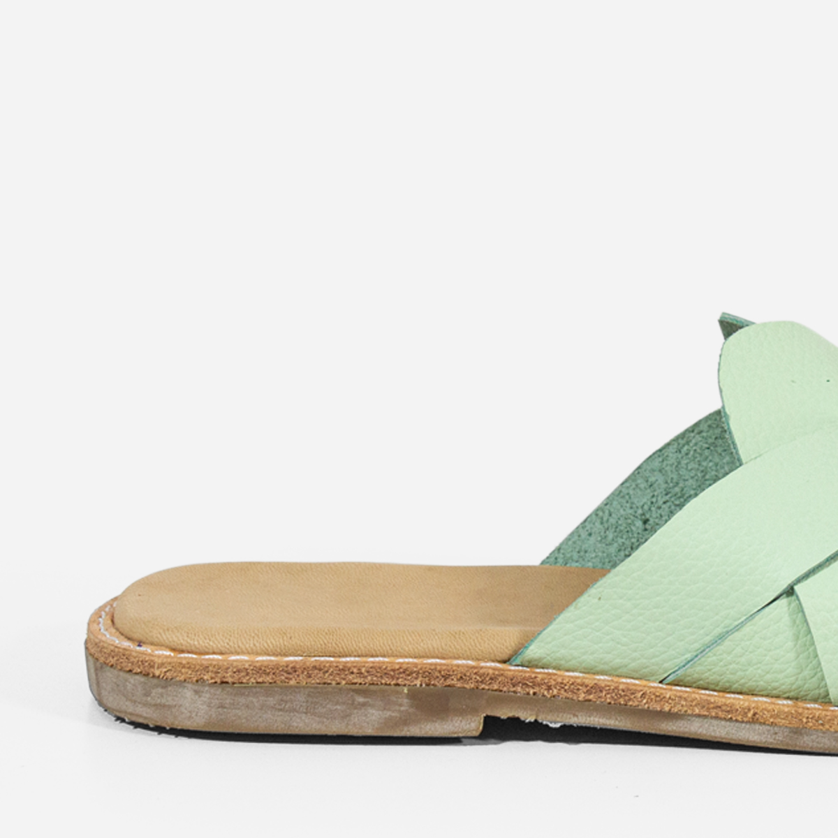 SANDALIAS MUJER MARIBU CUERO MENTA 808 - 4