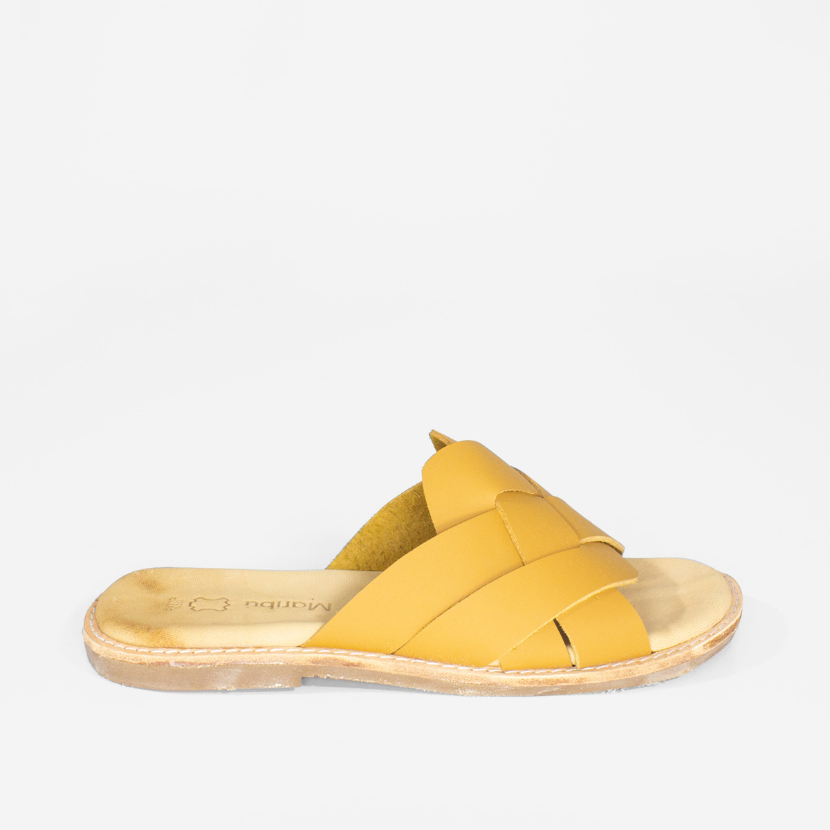 SANDALIAS MUJER MARIBU CUERO NATURAL 808 - 1