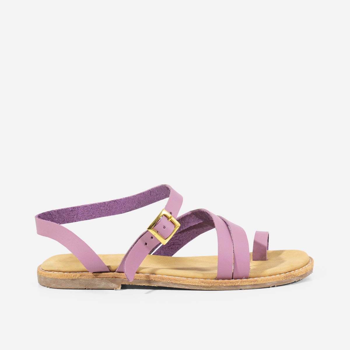 SANDALIAS MARIBU CUERO LILA 809 - 1
