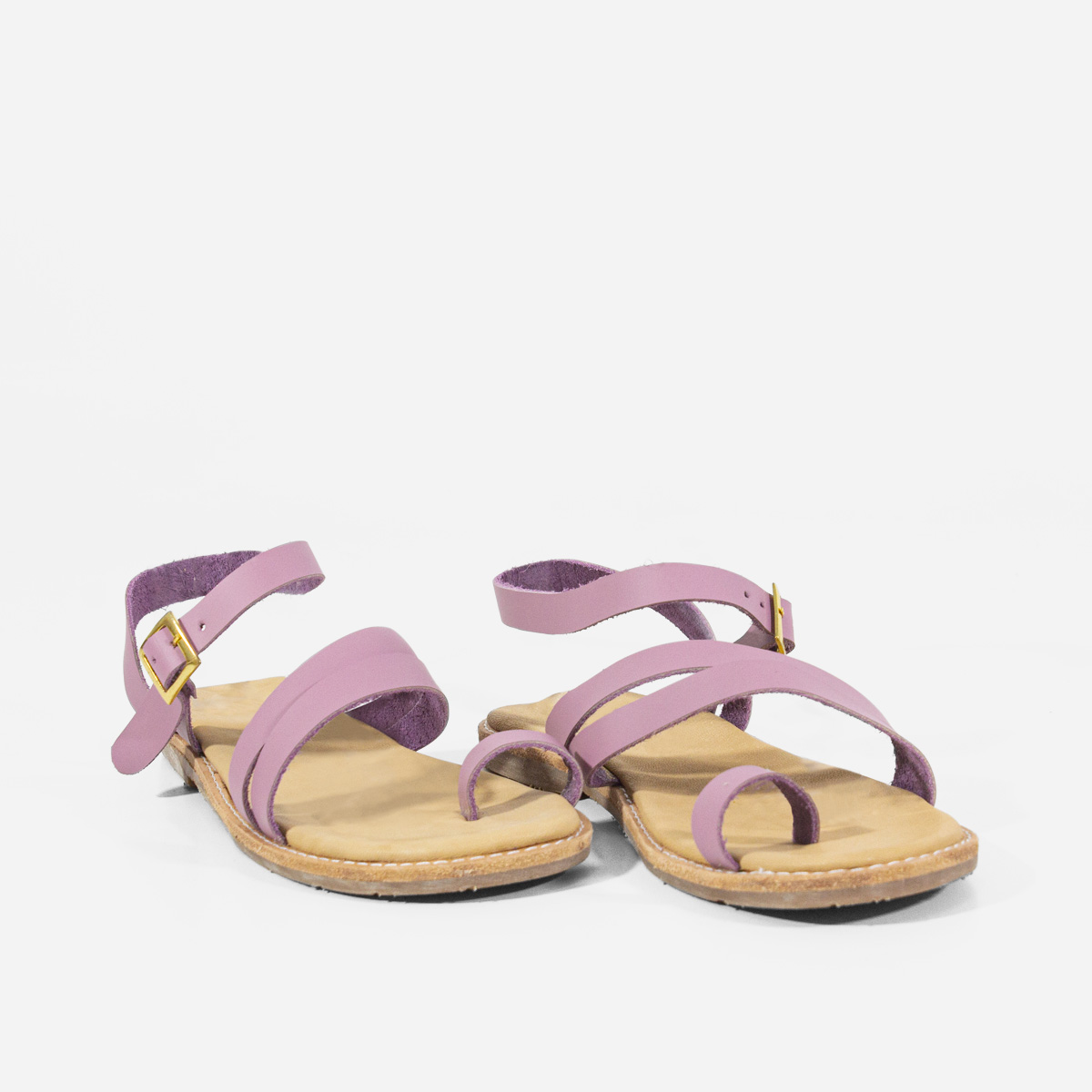 SANDALIAS MARIBU CUERO LILA 809 - 2