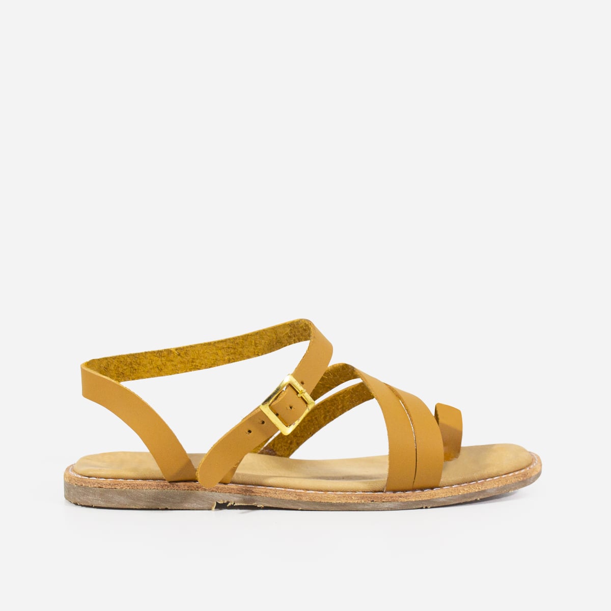 SANDALIAS MUJER MARIBU CUERO NATURAL 809 - 1