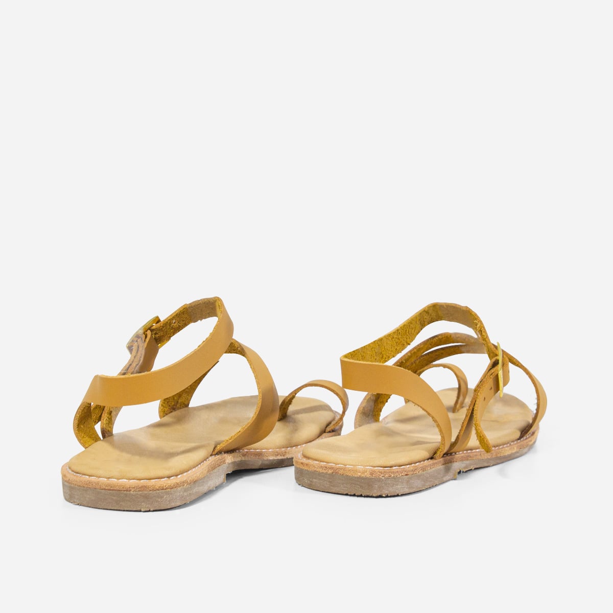 SANDALIAS MUJER MARIBU CUERO NATURAL 809 - 3