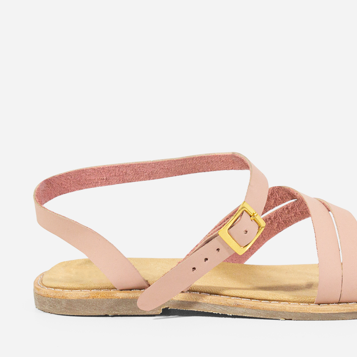 SANDALIAS MUJER MARIBU CUERO NUDE 809 - 4