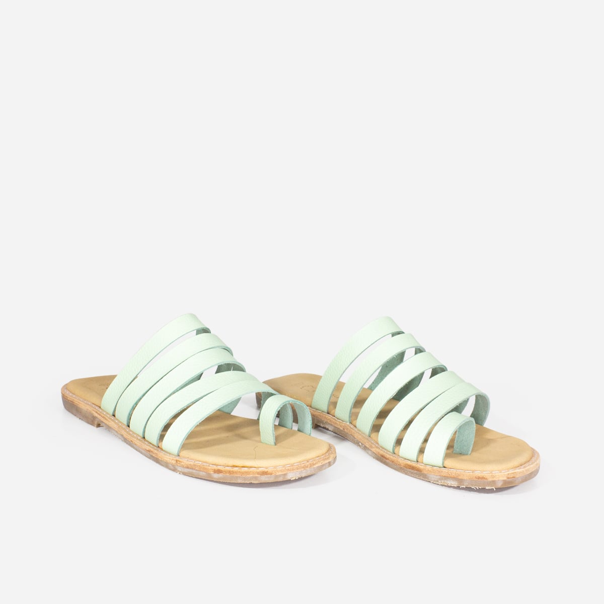 SANDALIAS MUJER MARIBU CUERO MENTA 810 - 2