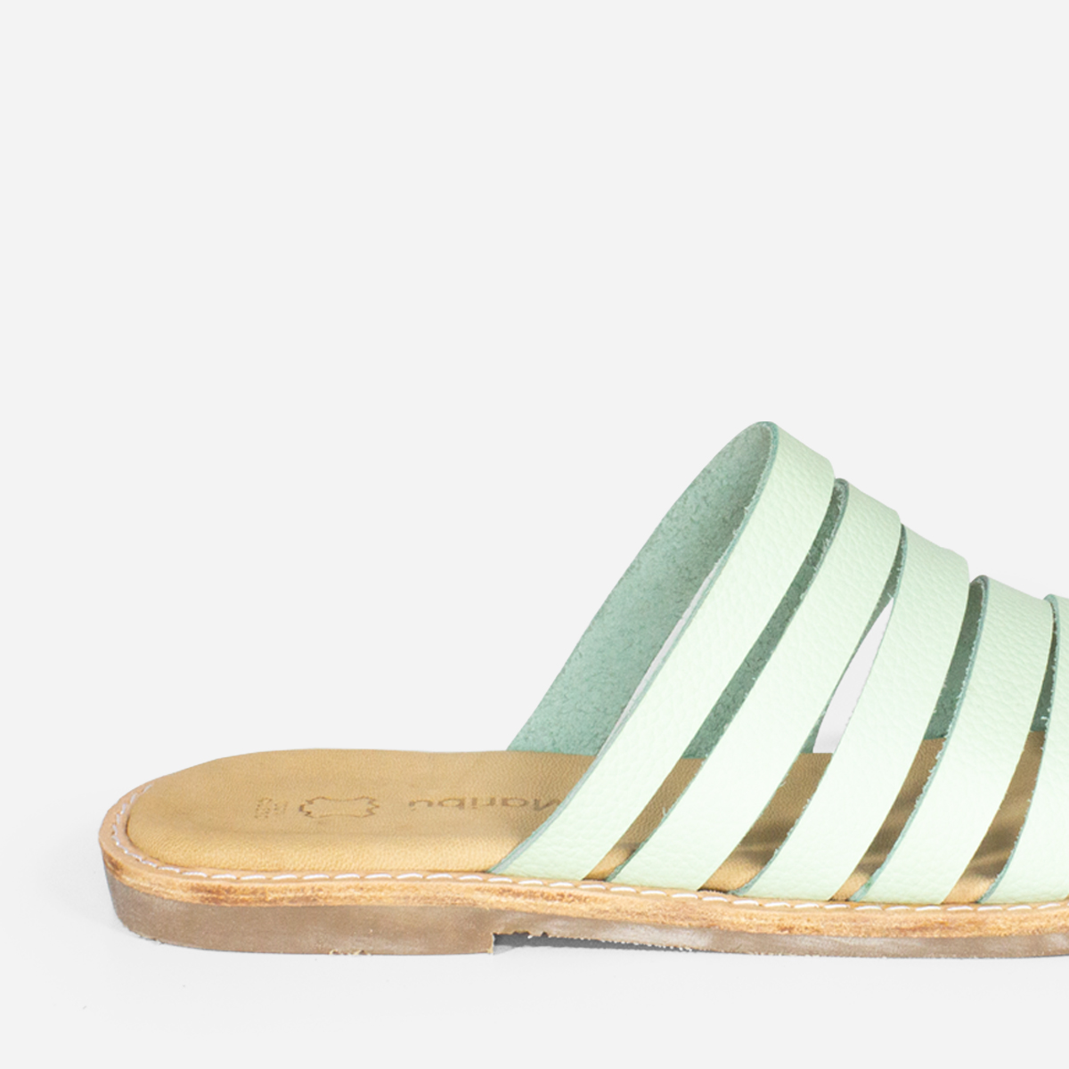 SANDALIAS MUJER MARIBU CUERO MENTA 810 - 4