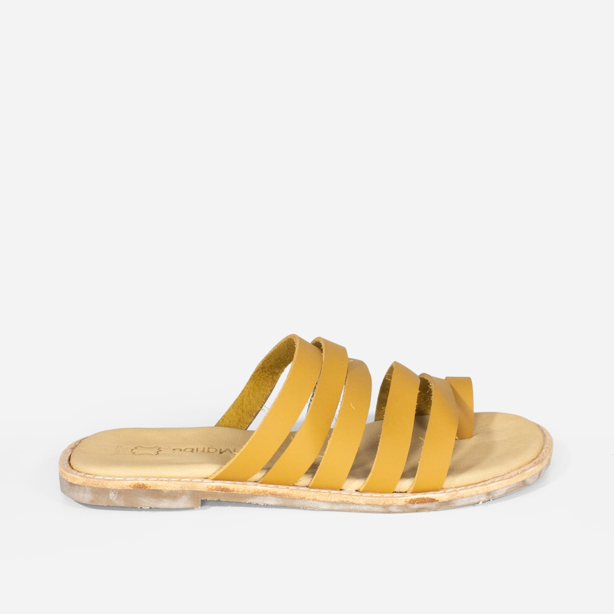 SANDALIAS MUJER MARIBU CUERO NATURAL 810 - 1