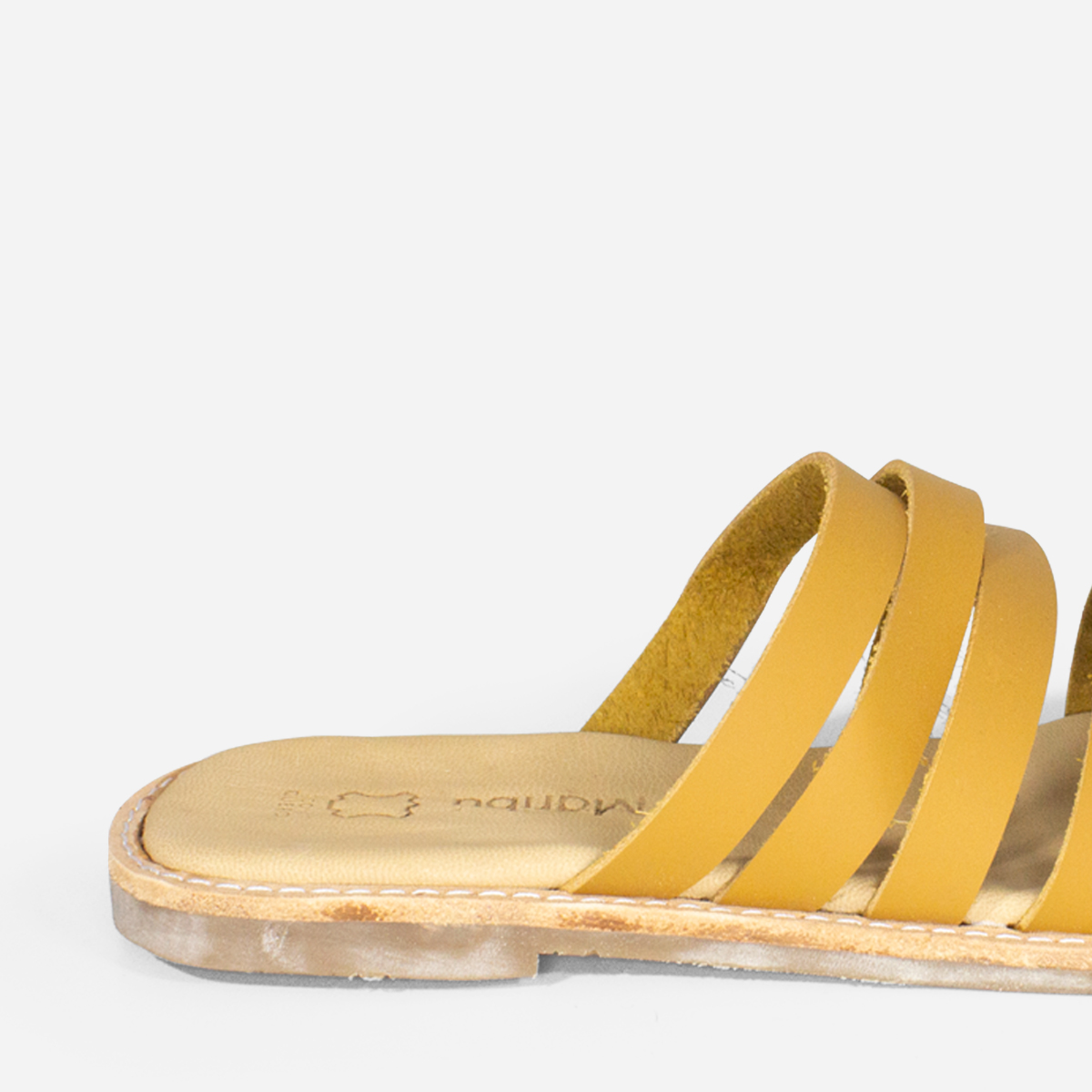 SANDALIAS MUJER MARIBU CUERO NATURAL 810 - 4