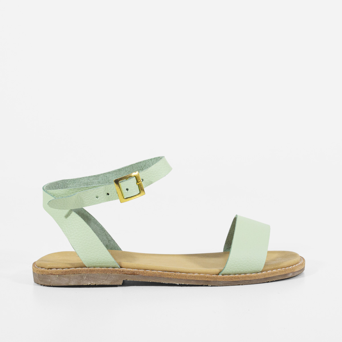 SANDALIAS MUJER MARIBU CUERO MENTA 811 - 1