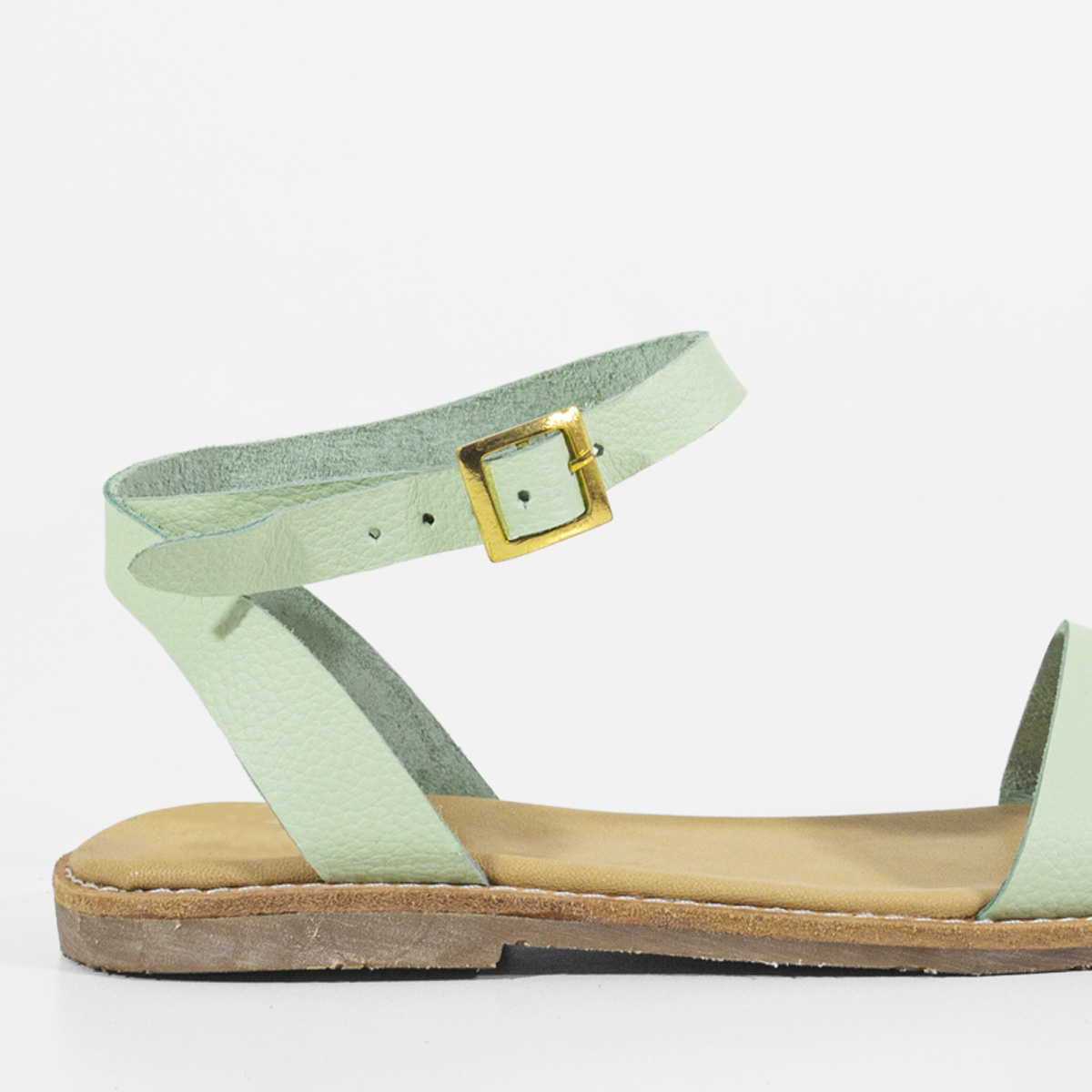 SANDALIAS MUJER MARIBU CUERO MENTA 811 - 4