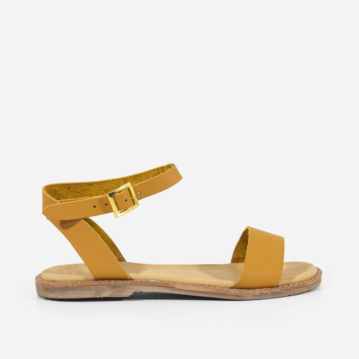 SANDALIAS MUJER MARIBU CUERO NATURAL 811 - 1