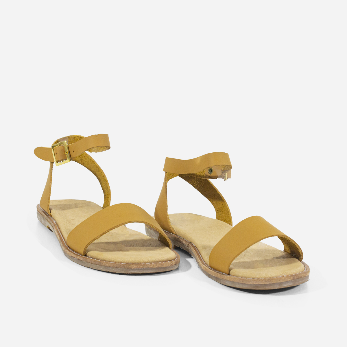 SANDALIAS MUJER MARIBU CUERO NATURAL 811 - 2