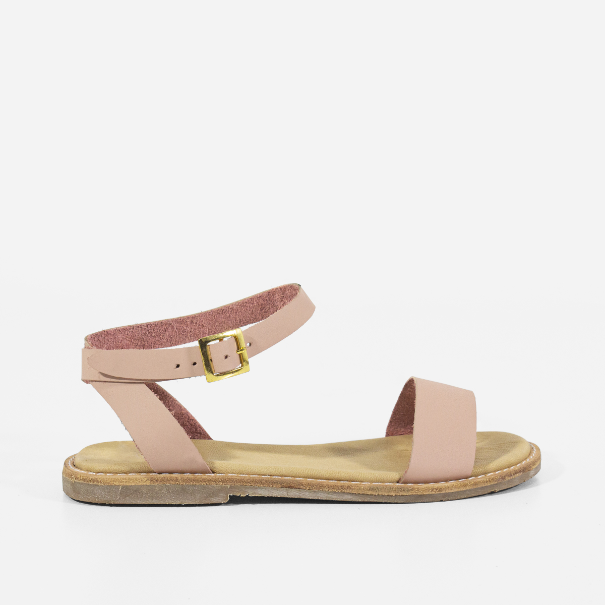 SANDALIAS MUJER MARIBU CUERO NUDE 811 - 1