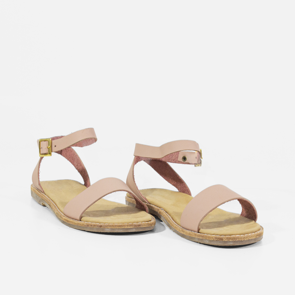SANDALIAS MUJER MARIBU CUERO NUDE 811 - 2