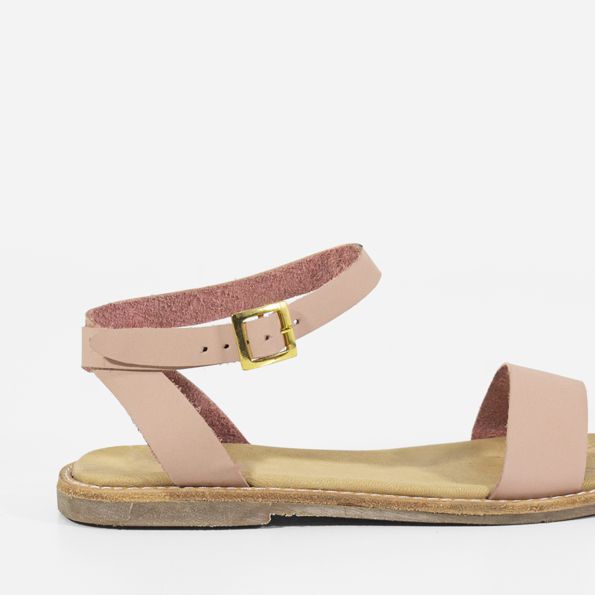 SANDALIAS MUJER MARIBU CUERO NUDE 811 - 4