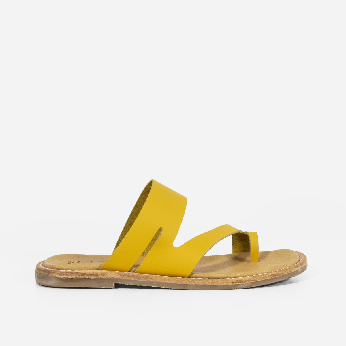 SANDALIAS MUJER MARIBU CUERO AMARILLO 844 - 1