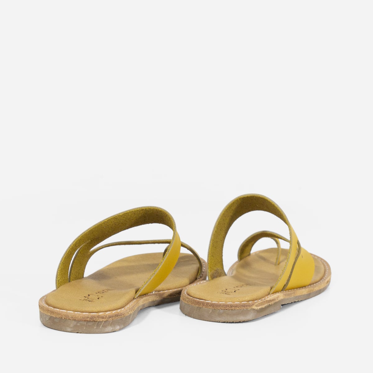 SANDALIAS MUJER MARIBU CUERO AMARILLO 844 - 3