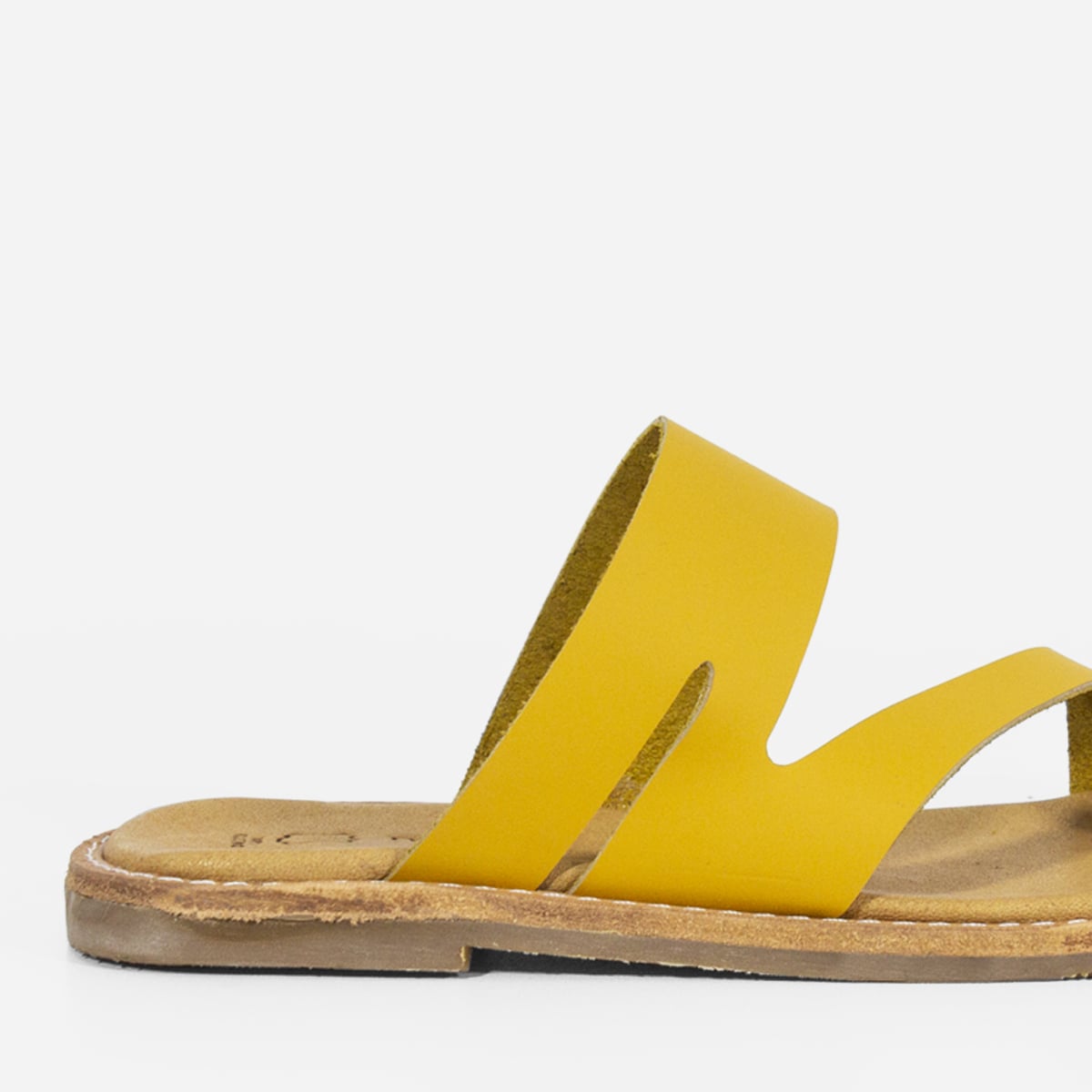 SANDALIAS MUJER MARIBU CUERO AMARILLO 844 - 4