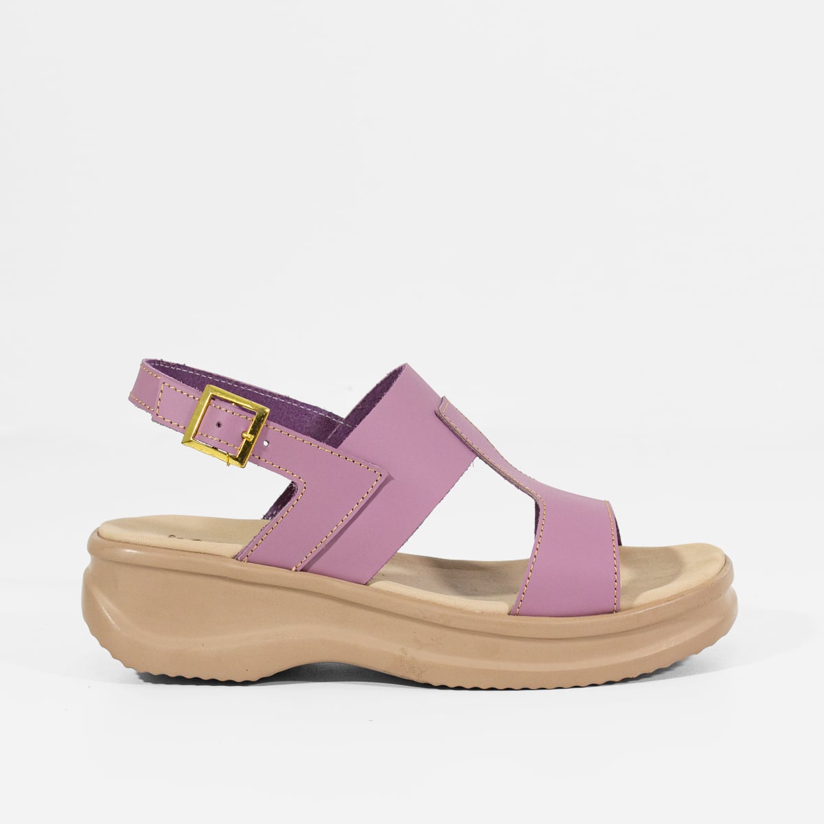 SANDALIAS MUJER MARIBU CUERO LILA 845 - 1