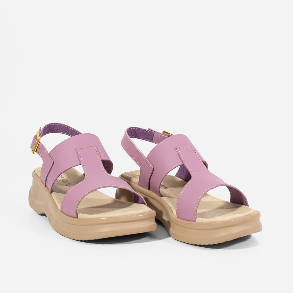 SANDALIAS MUJER MARIBU CUERO LILA 845 - 2