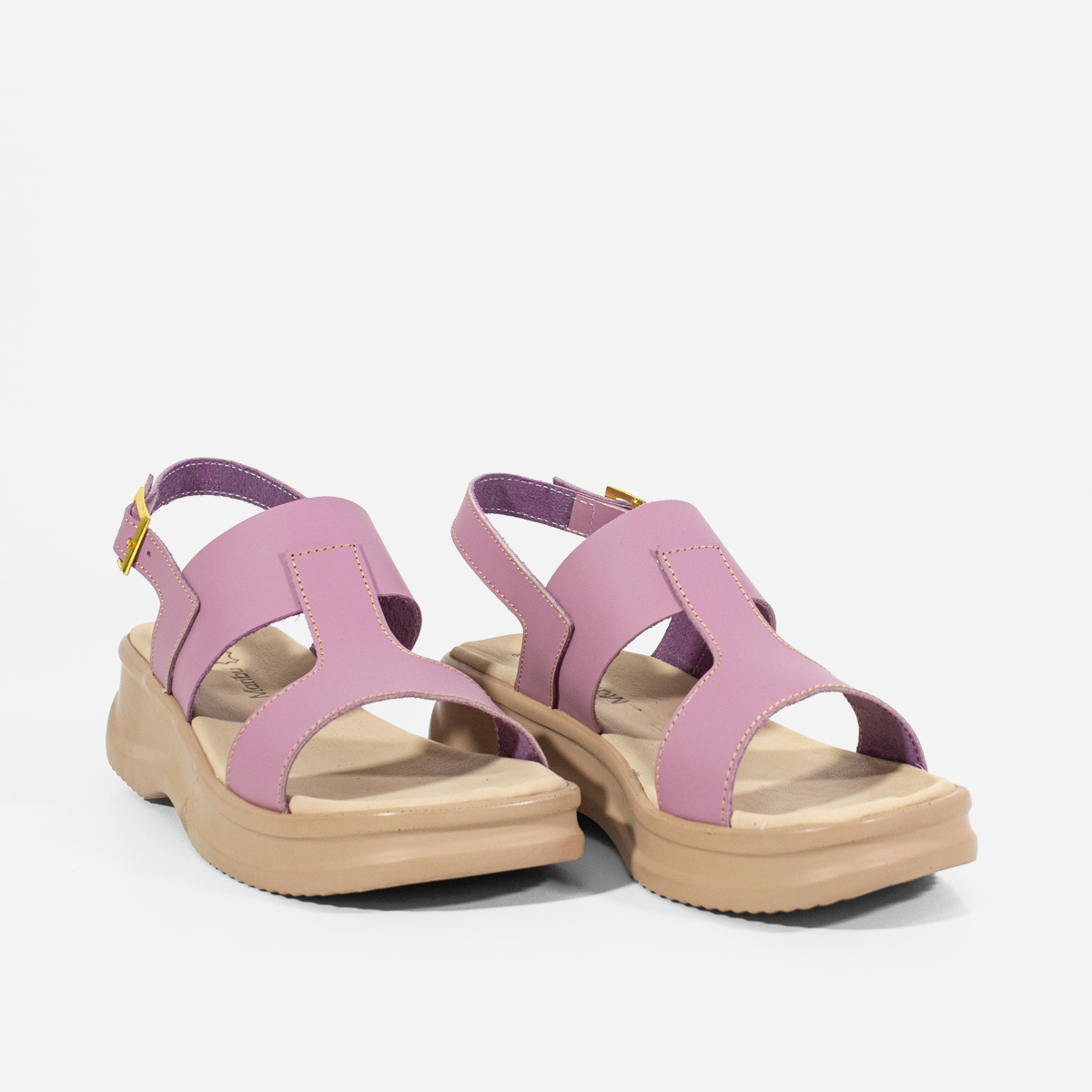 SANDALIAS MUJER MARIBU CUERO LILA 845 - 2