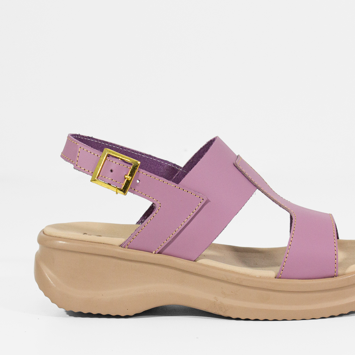 SANDALIAS MUJER MARIBU CUERO LILA 845 - 4
