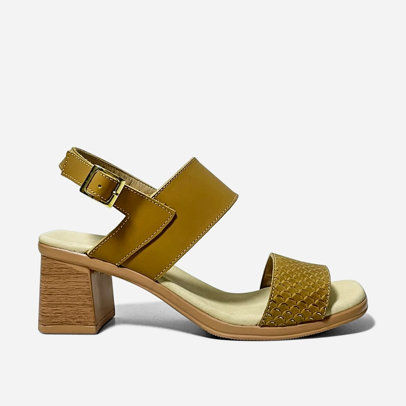 SANDALIAS MUJER MARIBU CUERO NATURAL 845 - 1