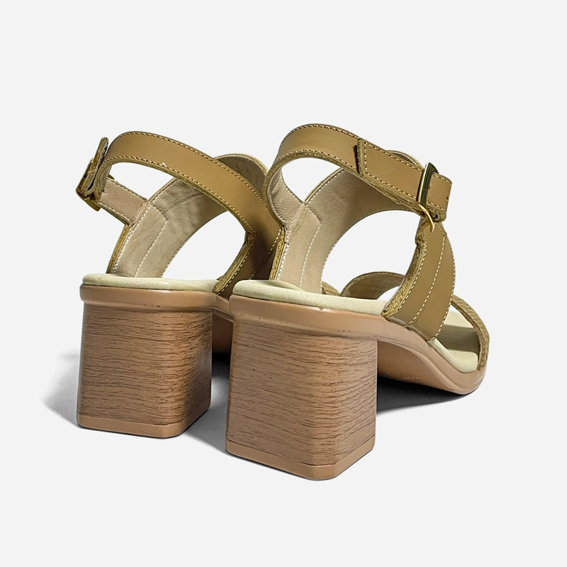 SANDALIAS MUJER MARIBU CUERO NATURAL 845 - 3
