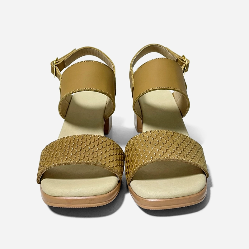 SANDALIAS MUJER MARIBU CUERO NATURAL 845 - 4