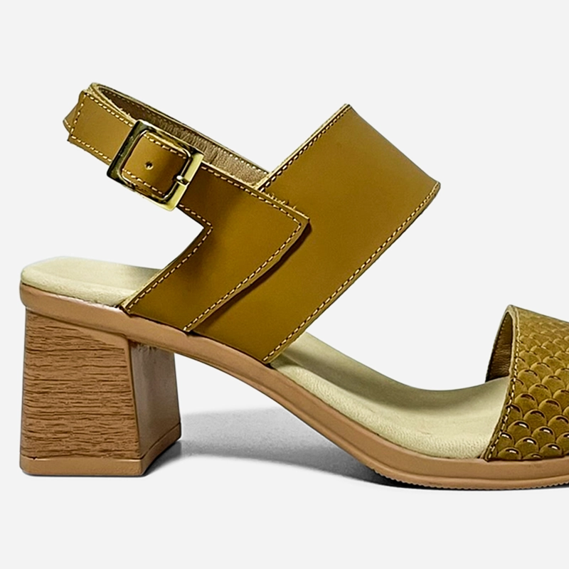 SANDALIAS MUJER MARIBU CUERO NATURAL 845 - 6