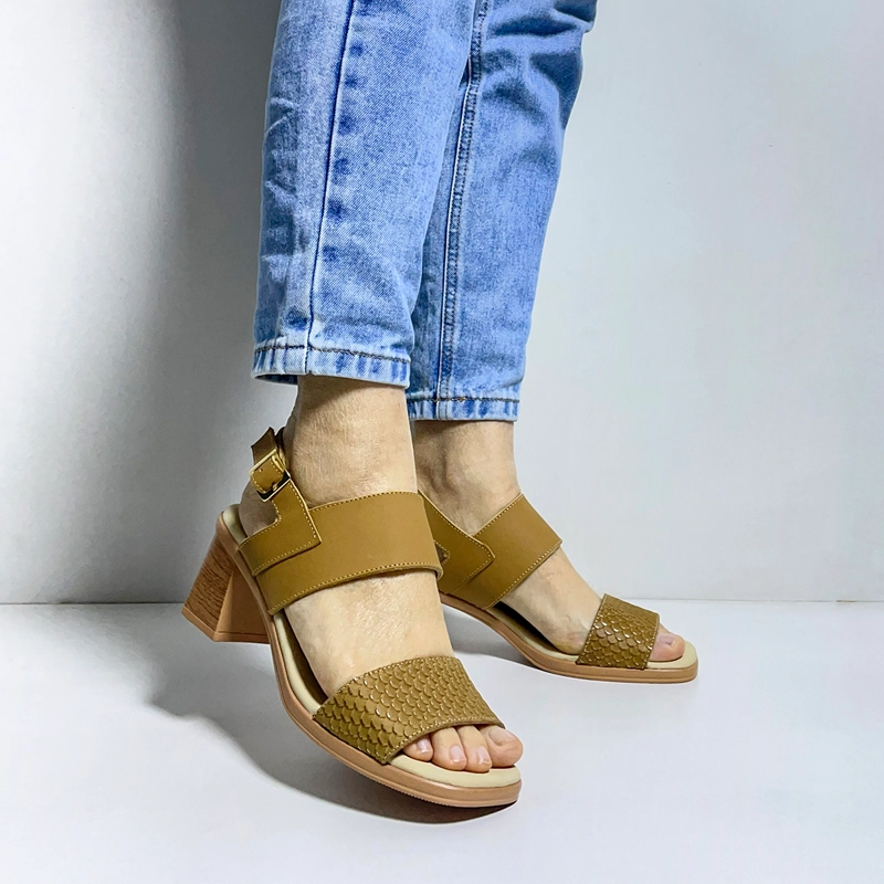 SANDALIAS MUJER MARIBU CUERO NATURAL 845 - 7