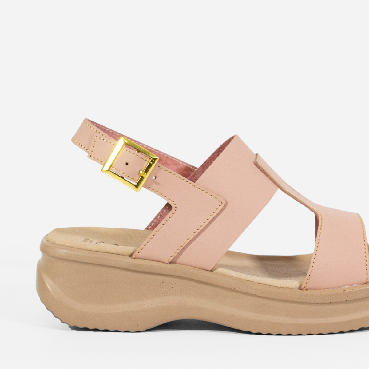 SANDALIAS MUJER MARIBU CUERO NUDE 845 - 4