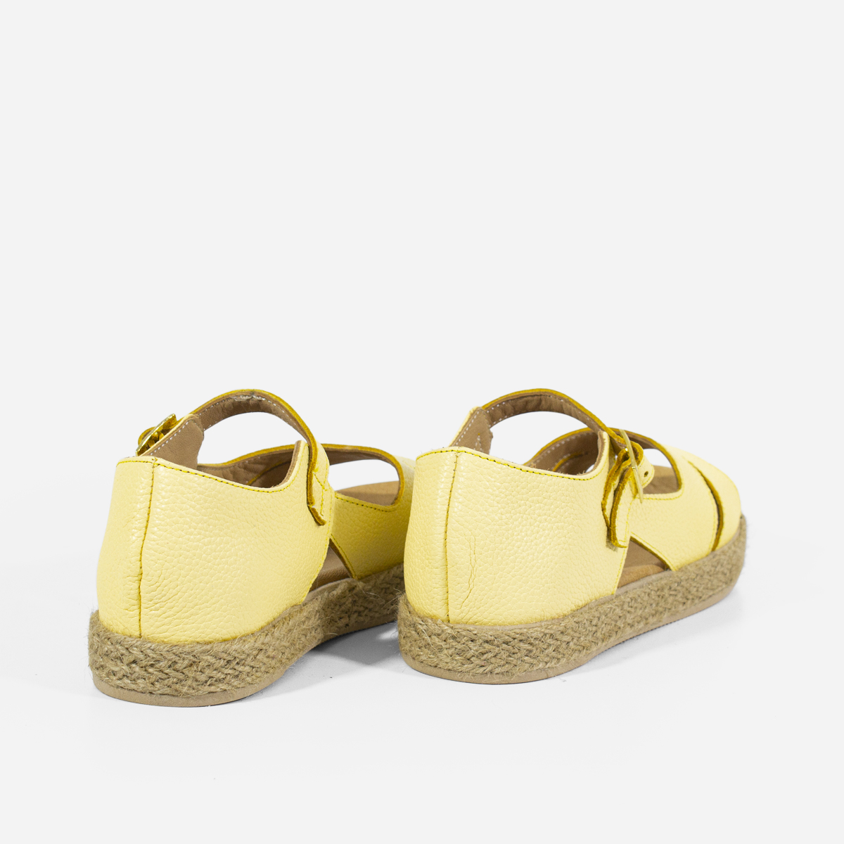 SANDALIAS MUJER MARIBU CUERO AMARILLO 847 - 3