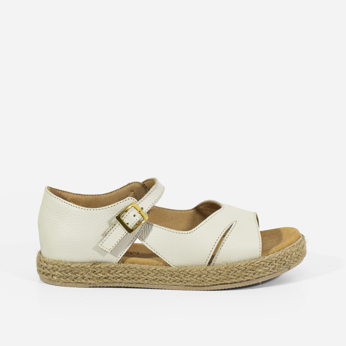 SANDALIAS MUJER MARIBU CUERO HUESO 847 - 1