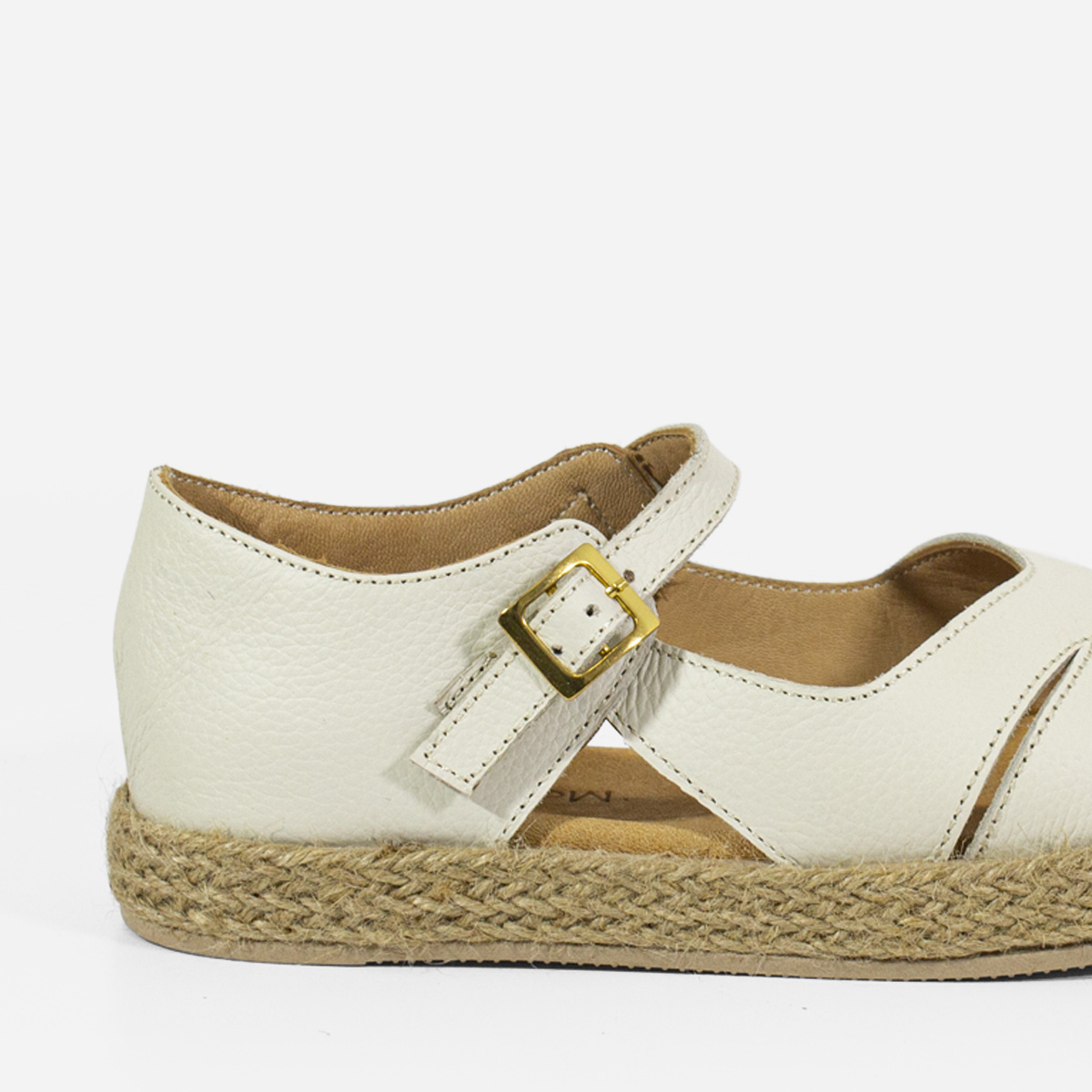 SANDALIAS MUJER MARIBU CUERO HUESO 847 - 4