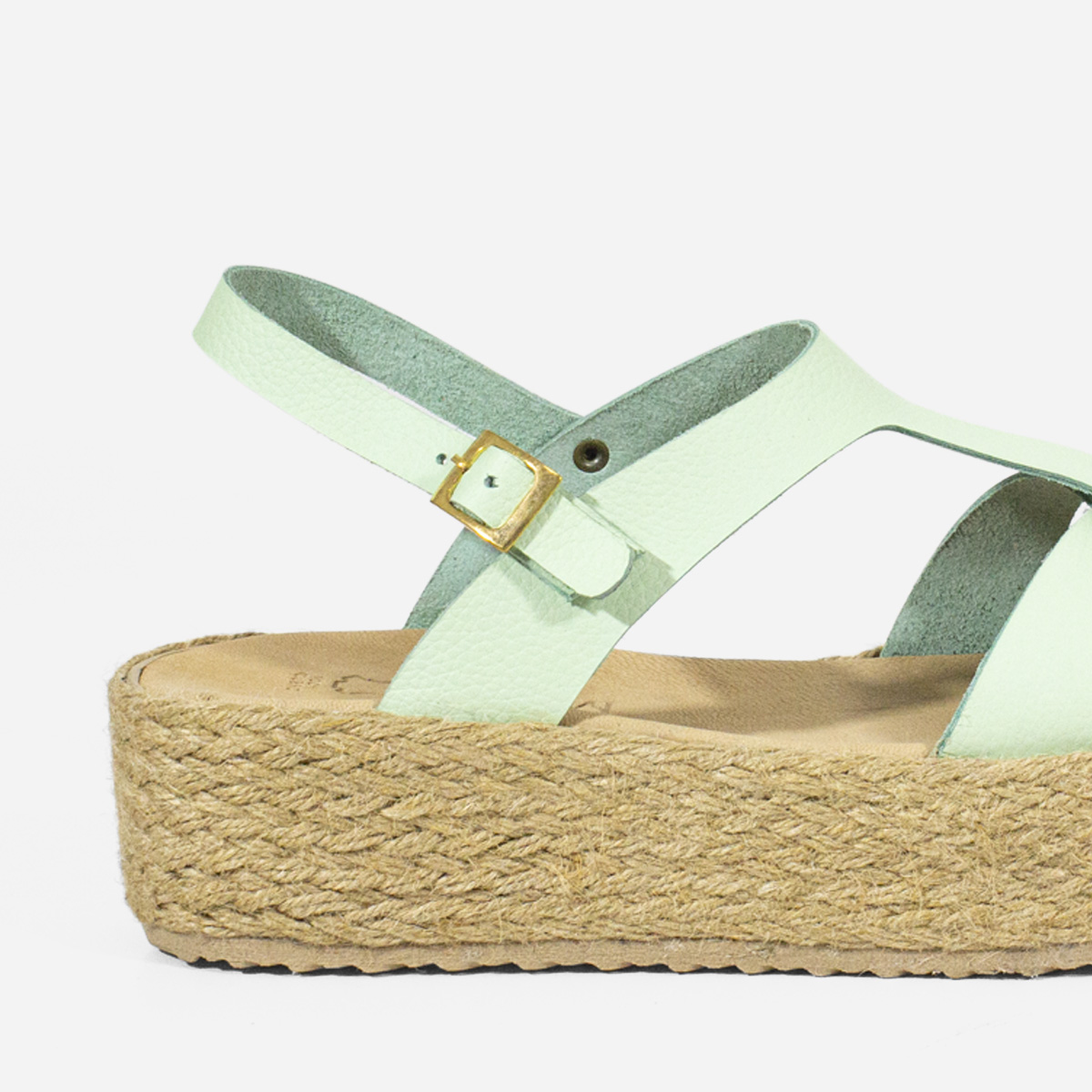 SANDALIAS MUJER MARIBU CUERO MENTA 849 - 4