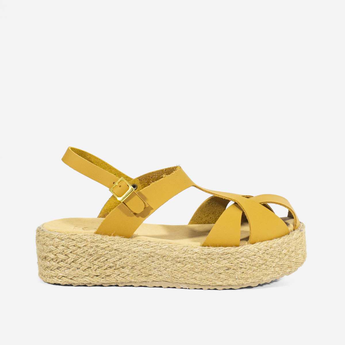 SANDALIAS MUJER MARIBU CUERO NATURAL 849 - 1